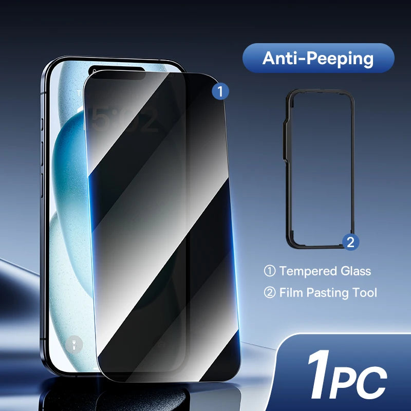 Baseus Tempered Glass for iPhone 17 16 Pro Max Screen Protector for iPhone 15 14 13 12 11 Pro Max Clear Edge Anti-Peeping Film