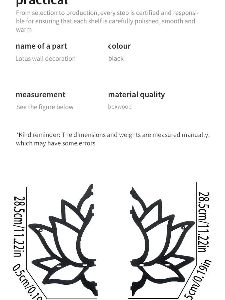 Wooden Lotus Hollow Decorative Rack Aromatherapy Organiser Essential Oil Candle Holder Wall Mounted Shelf Corner Shelf