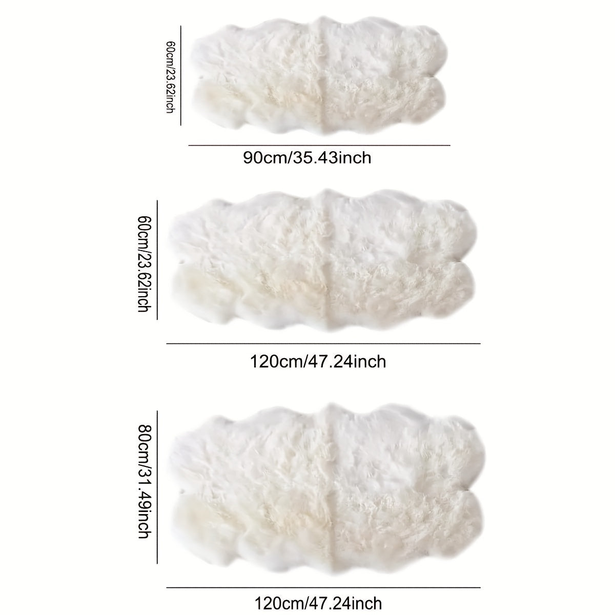 1pc Plush Faux Wool Area Rugs For Living Room, Tie-Dyed Fluffy Shaggy Floor Carpet For Bedroom, Home Decor Area Rugs, Non-Slip Carpet, Living Room Bedroom Game Room Dormitory Carpet Room Decor