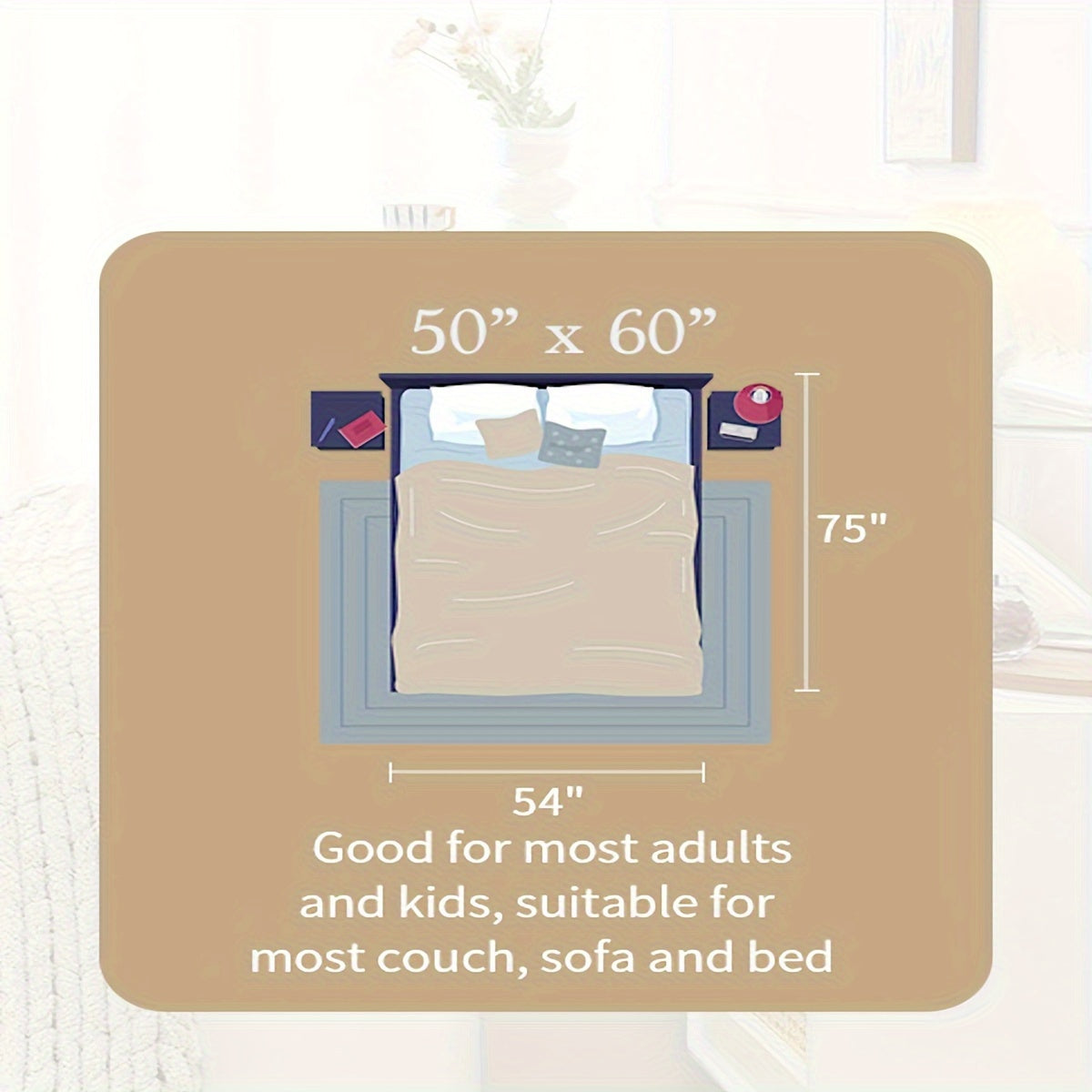 Chunky Knit Blanket Throw, 100% Hand Knit Chenille Throw Blanket For Sofa & Home Decor, Handmade Thick Cable Knit Crochet Blanket