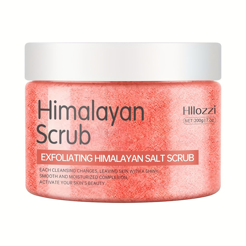 200g/7oz Hiramaya Salt Body Scrub, deep cleansing, hydrating and moisturizing, contains fine salt for physical exfoliation, makes the Light Beige appear lighter, brighter, or more radiant, suitable for all Light Beige types,