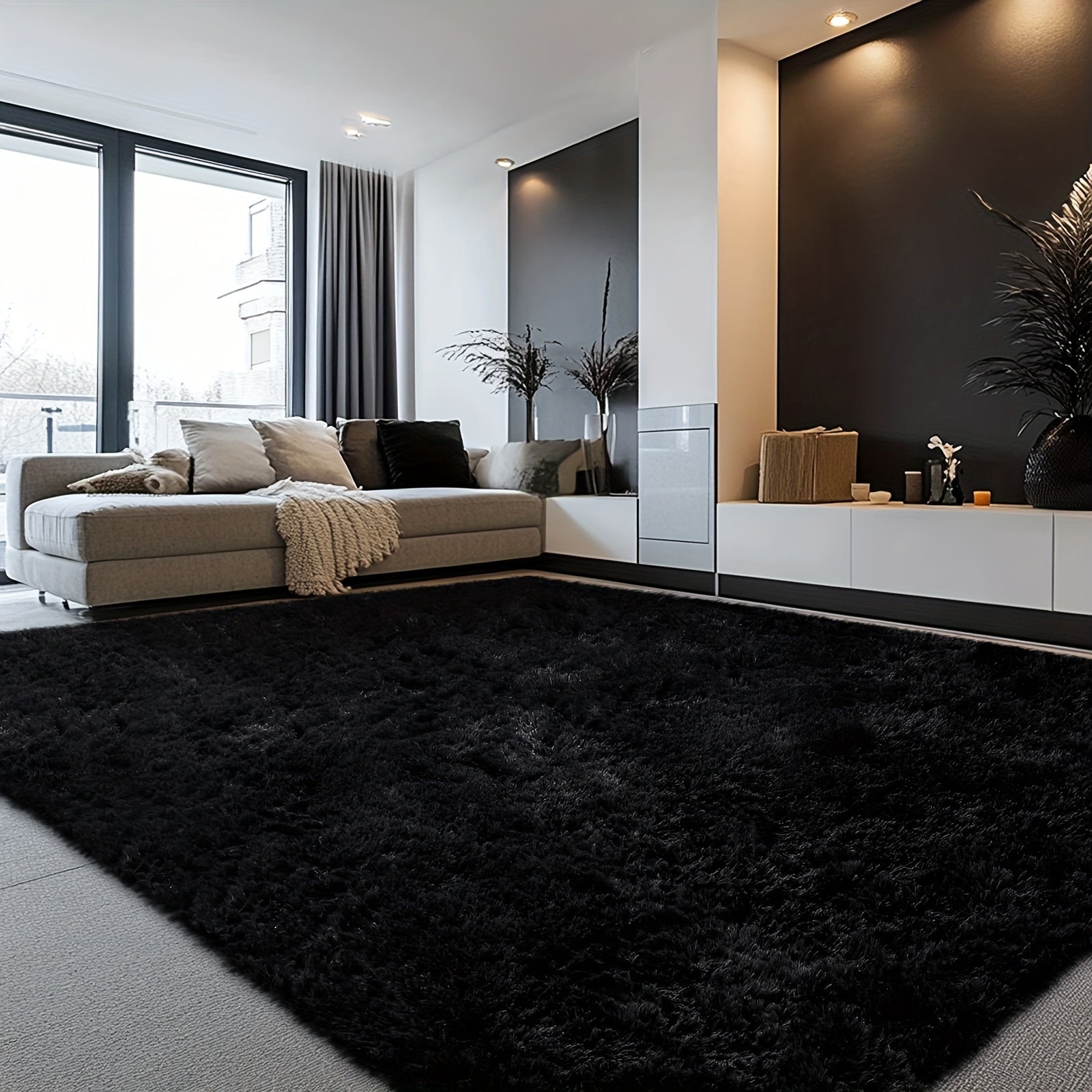 Rugs For Living Room, Super Soft Fluffy Shaggy 8x10 Area Rugs For Bedroom, Cozy Floor Mats, Plush Indoor Carpet For Kitchen, Faux Fur Rug For Room, Home Decor, Housewarming Gift, Door Mat