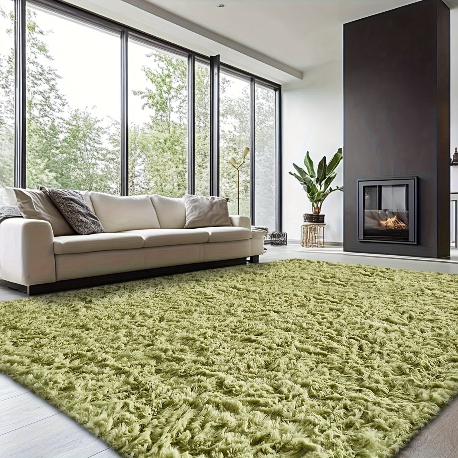 Rugs For Living Room, Super Soft Fluffy Shaggy 8x10 Area Rugs For Bedroom, Cozy Floor Mats, Plush Indoor Carpet For Kitchen, Faux Fur Rug For Room, Home Decor, Housewarming Gift, Door Mat