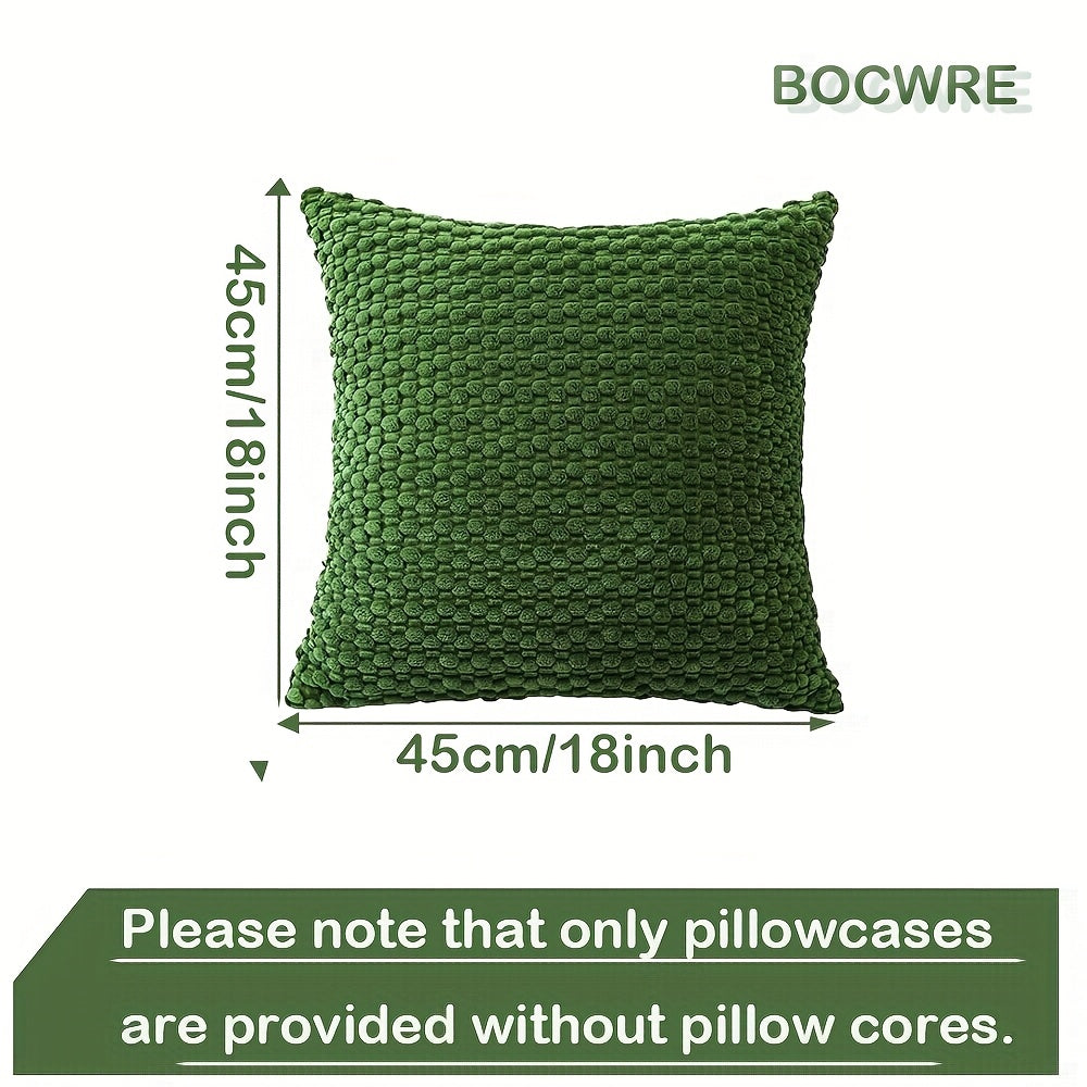 [4pcs Velvet Sofa Pillows] 4pcs Soft Velvet Modern Double-Sided Design Sofa Pillows | Durable, Machine-Washable Cushion Covers for Sofa and Bed Decoration