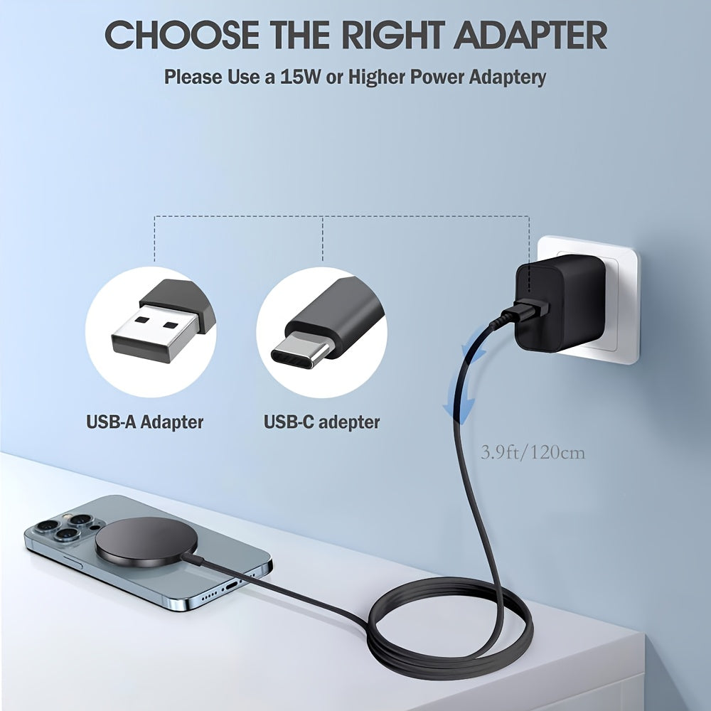 [Magnetic Wireless Charger] 15W Magnetic Wireless Charger for Apple iPhone17 16 15 14 13 12 11 Pro Max 13Mini Macsafe Wireless Charging on Induction Back Case