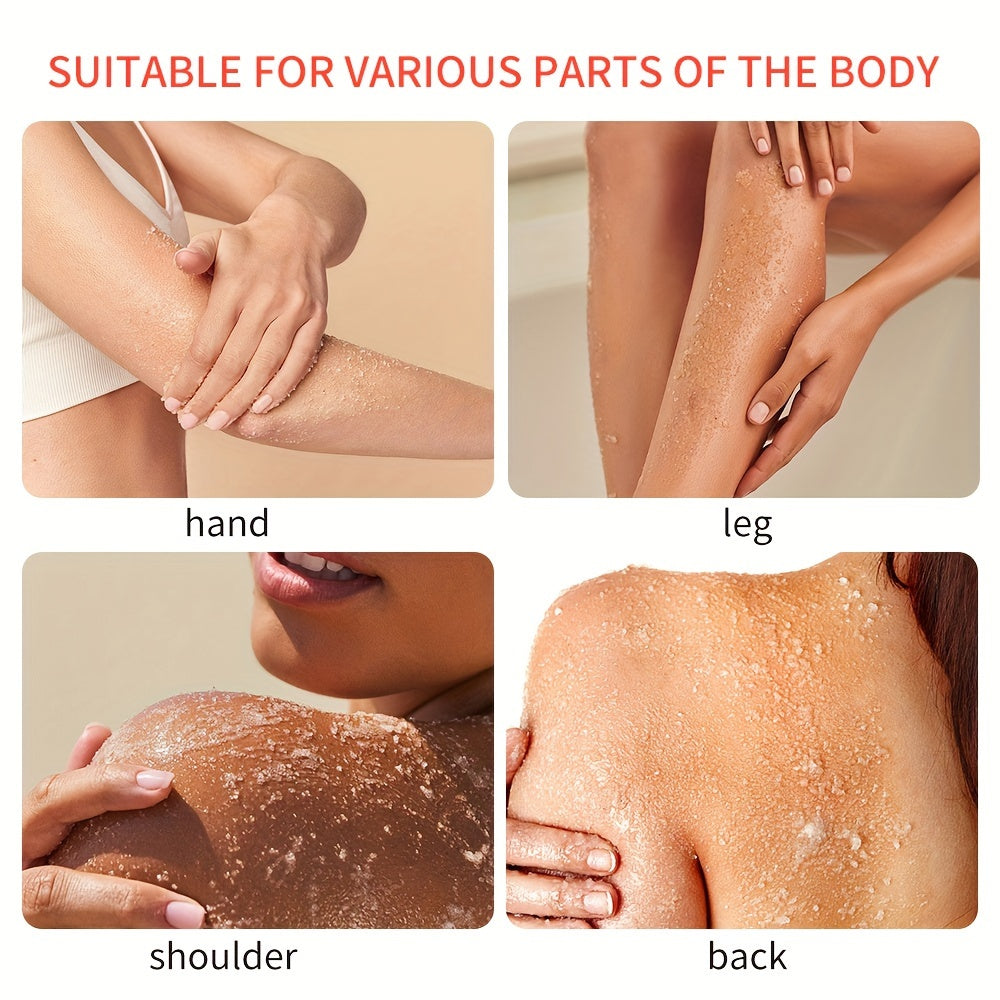 200g/7oz Hiramaya Salt Body Scrub, deep cleansing, hydrating and moisturizing, contains fine salt for physical exfoliation, makes the Light Beige appear lighter, brighter, or more radiant, suitable for all Light Beige types,