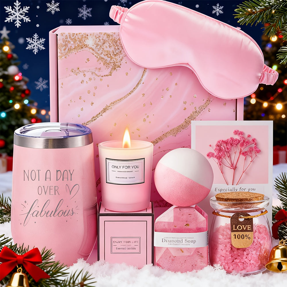 [Spa Gift Basket Set for Women] Self-Care Spa Gift Basket Set for Women - Valentine's Day, Mother's Day Gifts for Wife, Girlfriend, Daughters, Mothers, Best Friends, Sisters