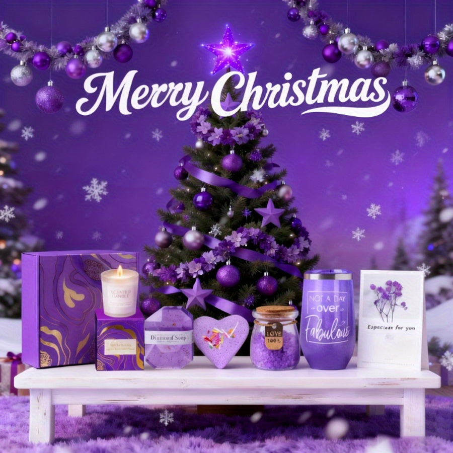 [Relaxing Spa | Gift Basket] Unique Relaxing Spa Birthday Gift Basket for Women | Bath Care Gift Box Set | Mother's Day Gifts, Birthday Gifts for Women, Happy Birthday Gifts for Mom, Her, Sister, Best Friend, Girlfriend, Cowo