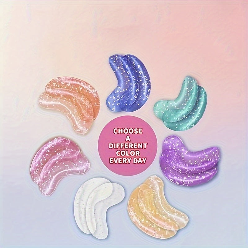 10-Pack 5-Pair Gel Eye Pads with Ice Compress, Summer Cooling Eye Protection Device, Suitable for Men and Women, Eye Comfort, Patches, Gentle Application, Breathable Material, Soft Gel, Refrigerated Eye Patches, Eye Mask, Tra