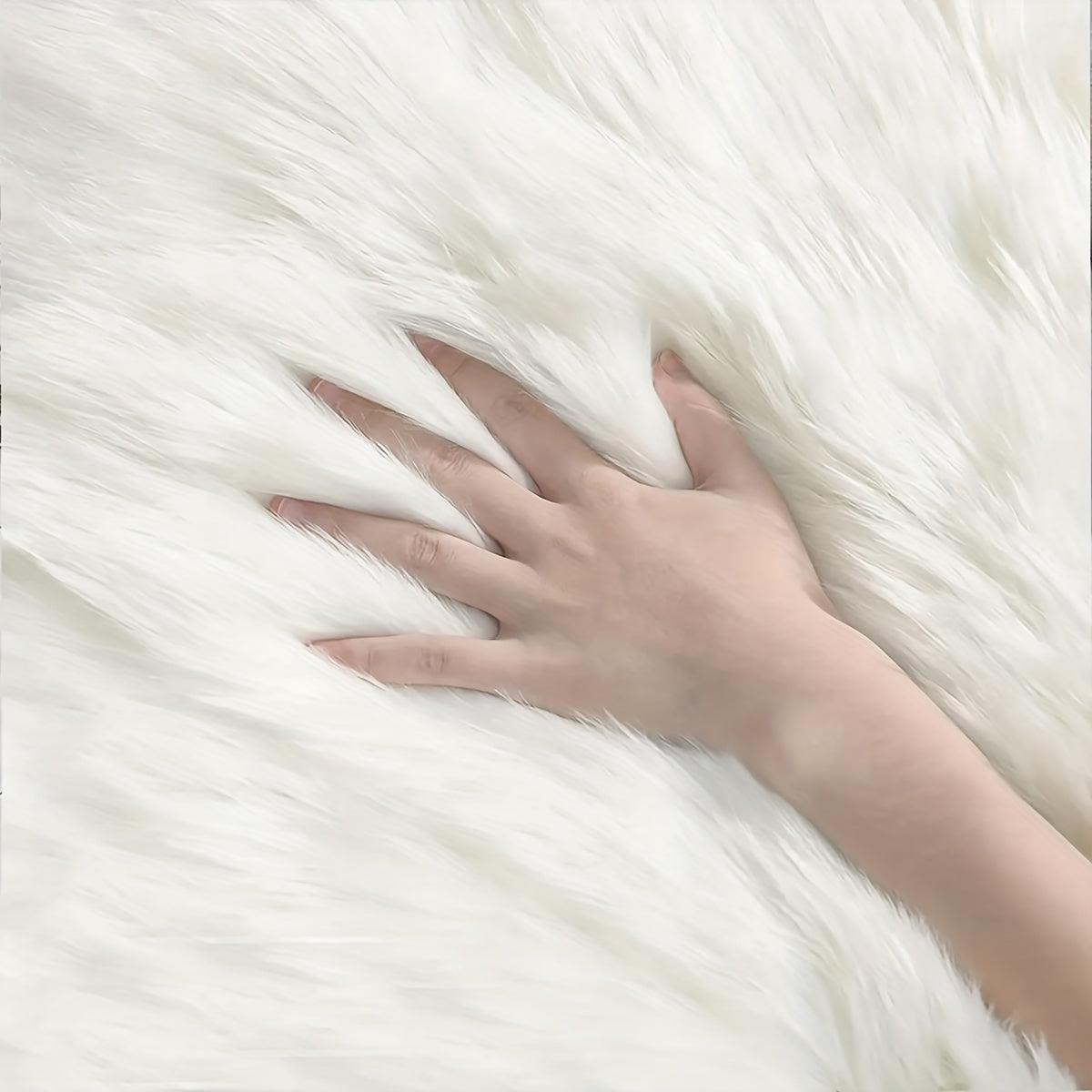 1pc Plush Faux Wool Area Rugs For Living Room, Tie-Dyed Fluffy Shaggy Floor Carpet For Bedroom, Home Decor Area Rugs, Non-Slip Carpet, Living Room Bedroom Game Room Dormitory Carpet Room Decor