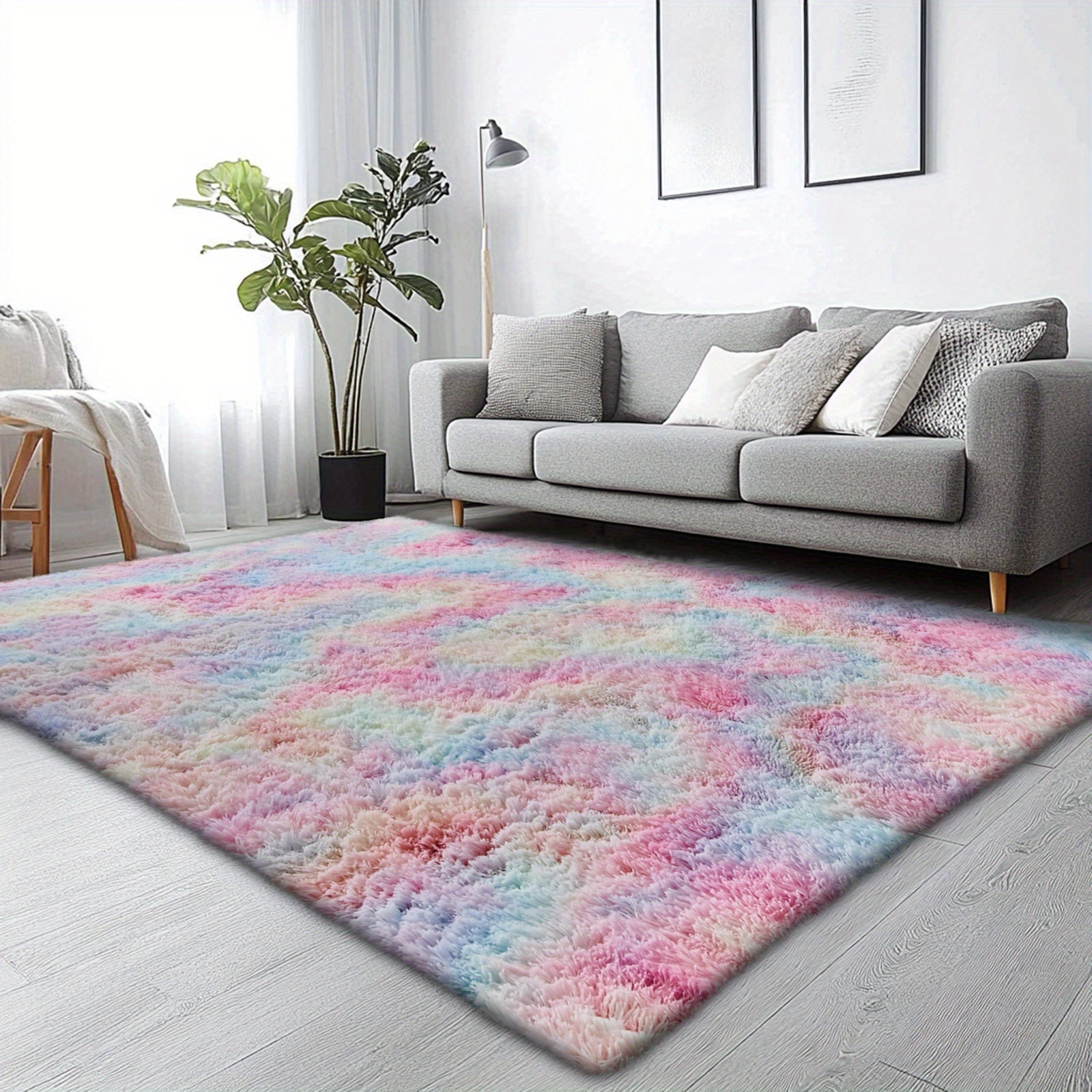 Rugs For Living Room, Super Soft Fluffy Shaggy 8x10 Area Rugs For Bedroom, Cozy Floor Mats, Plush Indoor Carpet For Kitchen, Faux Fur Rug For Room, Home Decor, Housewarming Gift, Door Mat