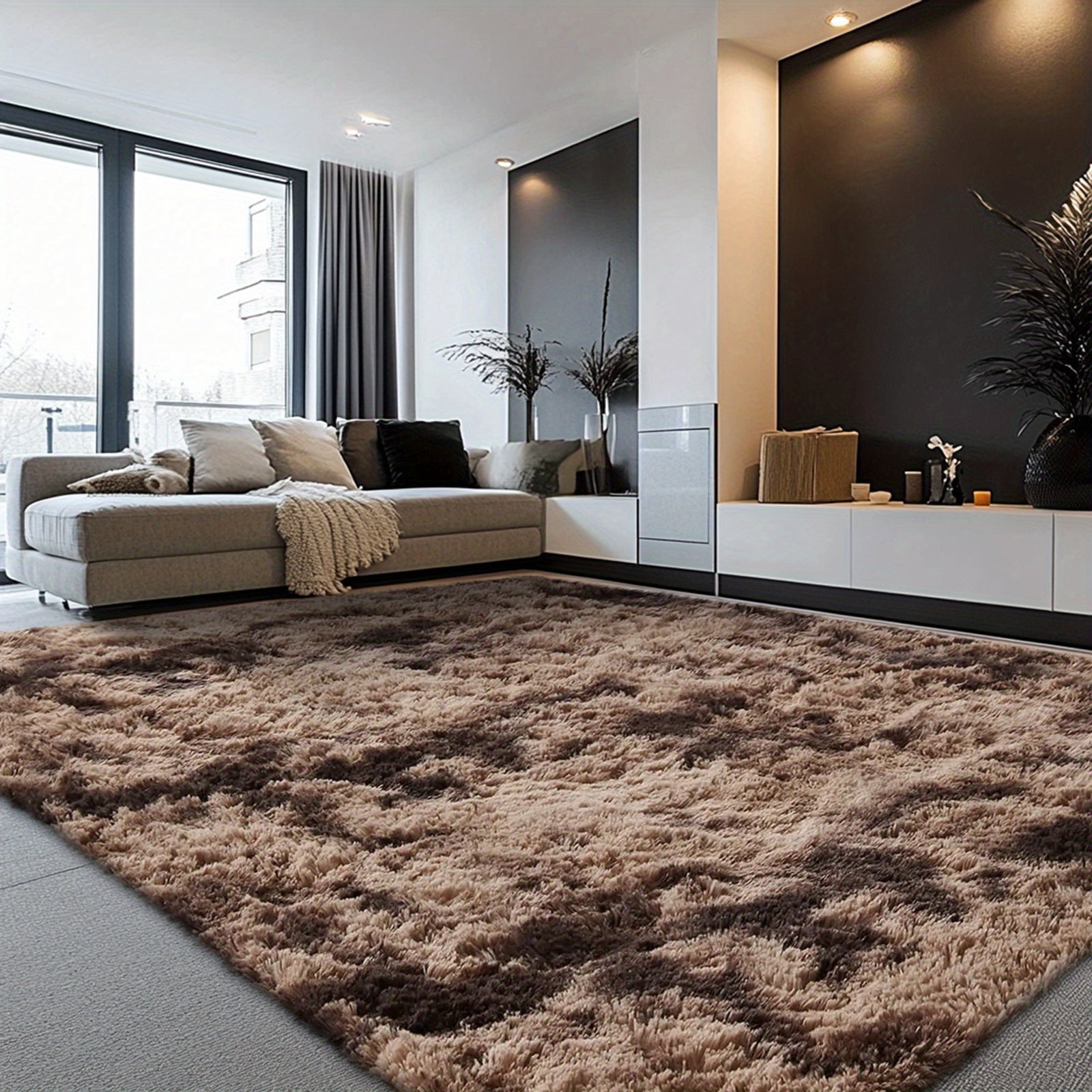 Rugs For Living Room, Super Soft Fluffy Shaggy 8x10 Area Rugs For Bedroom, Cozy Floor Mats, Plush Indoor Carpet For Kitchen, Faux Fur Rug For Room, Home Decor, Housewarming Gift, Door Mat